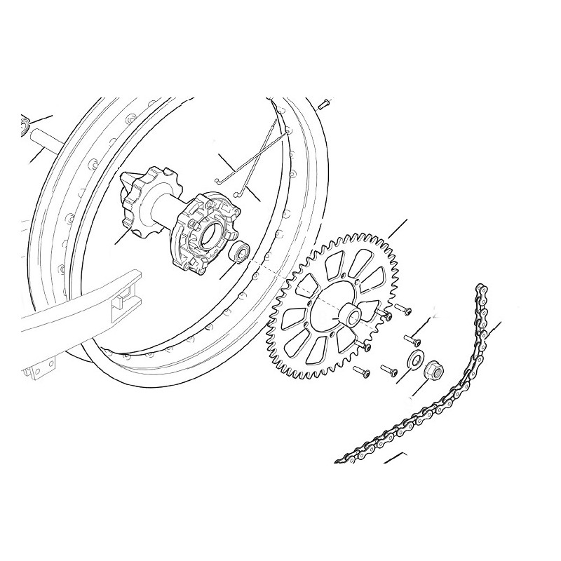 Corona Posteriore 428 37 Denti In Acciaio – Diametro 154 Mm, Per Go Kart, ATV E Moto Leggere Fai-da-te
